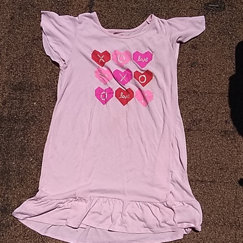 Cute cat & jack girls xoxo nightgown